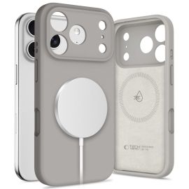 TECH-PROTECT LIQUID SILICONE MAGSAFE Kryt Apple iPhone 17 Pro STONE GREY