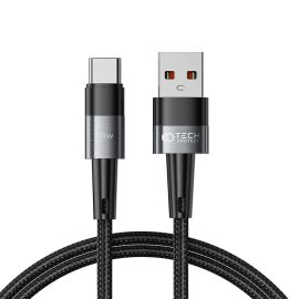 TECH-PROTECT ULTRABOOST 100cm Kabel USB / USB Typ-C 66W černý