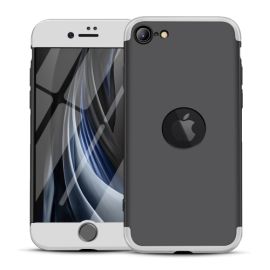 360° Ochranný kryt Apple iPhone SE 2022 / 2020 černý-stříbrný