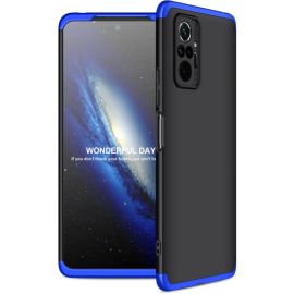 360° Ochranný kryt Xiaomi Redmi Note 10 Pro černý-modrý