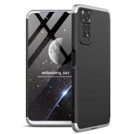 360° Ochranný kryt Xiaomi Redmi Note 11 / Note 11S černý-stříbrný