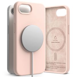 RINGKE SILICONE MAGSAFE Ochranný kryt Apple iPhone 16e PINK SAND
