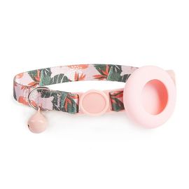 PROTEMIO JINGLY PAW Obojek se zvonkem a pouzdrem pro Apple AirTag LEAF