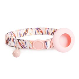PROTEMIO JINGLY PAW Obojek se zvonkem a pouzdrem pro Apple AirTag PINK