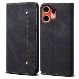 DENIM Peněženkový kryt pro CMF Phone 2 Pro černý