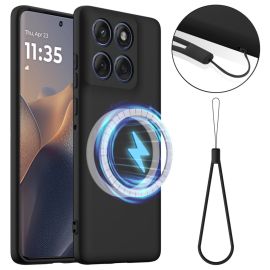 RUBBER MAGSAFE Silikonový kryt pro Motorola Edge 60 Pro černý