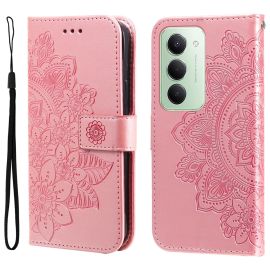 ART MANDALA Peněženkový obal s řemínkem pro Xiaomi Redmi 15 / Redmi 15 5G růžový