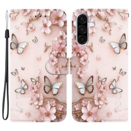 ART Peněženkový obal pro Samsung Galaxy A56 PINK BUTTERFLY