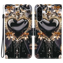 ART Peněženkový obal pro Samsung Galaxy A56 BLACK HEART