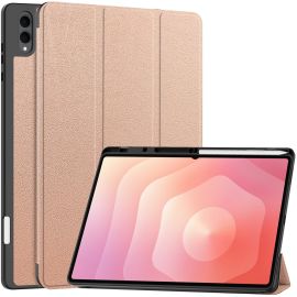 LEATHER Klopový kryt pro Samsung Galaxy Tab S11 Ultra ROSE GOLD