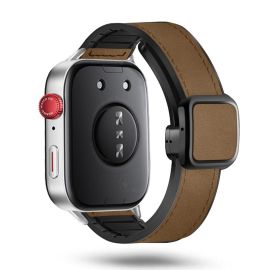 KALEBOL HYBRID Vyměnitelný řemínek pro Huawei Watch Fit 4 / Fit 4 Pro tmavě hnědý