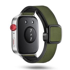 KALEBOL HYBRID Vyměnitelný řemínek pro Huawei Watch Fit 4 / Fit 4 Pro tmavě zelený