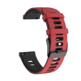 SPORTY Vymeniteľný silikónový remienok Garmin Venu 2 / Vivoactive 4 červený-čierny