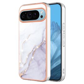 IMD MARBLE Ochranný kryt pro Google Pixel 9 / Pixel 9 Pro WHITE