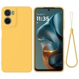 RUBBER Ochranný kryt pro Motorola Moto G05 / Moto E15 žlutý