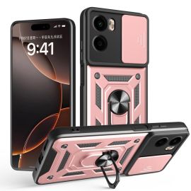 RING CAMERA Kryt s držákem pro Motorola Moto G05 / Moto E15 růžový