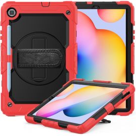 SOLID 360 Odolný obal pro Samsung Galaxy Tab S6 Lite 2024 / S6 Lite 2022 / S6 Lite červený