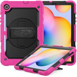 SOLID 360 Odolný obal pro Samsung Galaxy Tab S6 Lite 2024 / S6 Lite 2022 / S6 Lite růžový