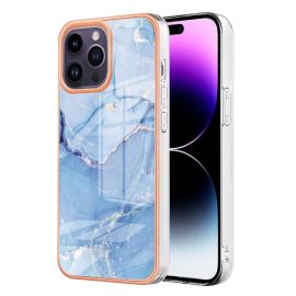IMD MARBLE Ochranný kryt pro Apple iPhone 16 Pro Max BLUE