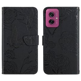 ART BLOSSOM Peněženkový obal pro Motorola Moto G55 5G černý
