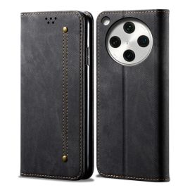 DENIM Peněženkový kryt pro Oppo Find X8 5G černý