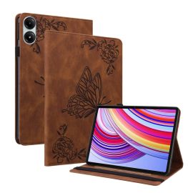 ART BUTTERFLY Zaklápěcí pouzdro pro Xiaomi Redmi Pad Pro / Pad Pro 5G hnědé