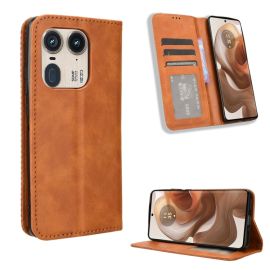 BUSINESS Peněženkové pouzdro pro Motorola Edge 50 Ultra hnědé