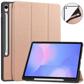 LEATHER Zaklápěcí kryt pro Samsung Galaxy Tab S10 FE+ růžový