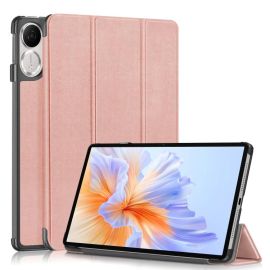 LEATHER Zaklápěcí kryt pro Honor Pad V9 růžový