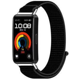 NYLON Vyměnitelný řemínek pro Huawei Band 10 / Band 9 / Band 8 černý