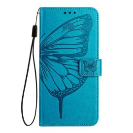 ART BUTTERFLY Peněženkový obal pro TCL 505 modrý