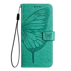 ART BUTTERFLY Peněženkový obal pro TCL 505 zelený