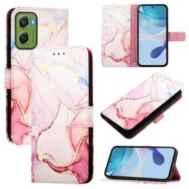 ART MARBLE Peněženkový kryt pro Motorola Moto G06 / G06 Power ROSE GOLD