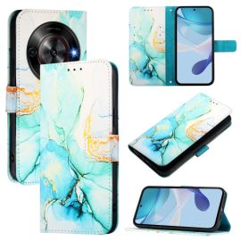 ART MARBLE Peněženkový kryt pro ZTE Blade A75 5G / Nubia Focus 5G GREEN