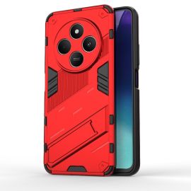 BIB Ochranný obal se stojanem pro Xiaomi Redmi 14C / Poco C75 červený