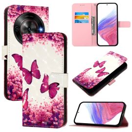 ART Peněženkový kryt pro ZTE Blade A75 5G / Nubia Focus 5G ROSE BUTTERFLY
