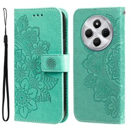 ART MANDALA Peněženkový kryt pro Xiaomi Redmi 14C / Poco C75 zelený