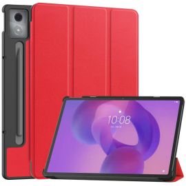 LEATHER Zaklápěcí kryt pro Lenovo Idea Tab Pro červený
