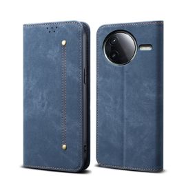 DENIM Peněženkový kryt pro Xiaomi Poco F7 Pro modrý