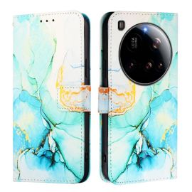 ART MARBLE Peněženkový kryt pro Xiaomi 15 Ultra GREEN