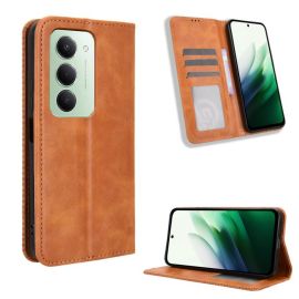 BUSINESS Peněženkový kryt pro Xiaomi Redmi 15 / Redmi 15 5G hnědý