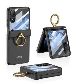 GKK LARA Ochranný kryt se sklem pro vnější displej pro Xiaomi MIX Flip černý