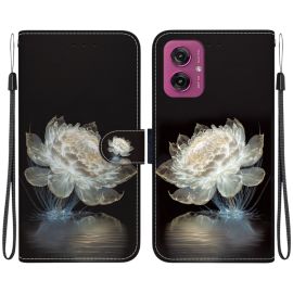 ART Peněženkový kryt pro Motorola Moto G55 5G CRYSTAL PEONY