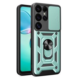 RING CAMERA Kryt s držákem pro Samsung Galaxy S25 Ultra 5G zelený