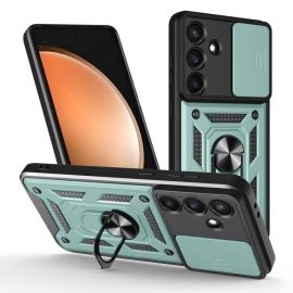 RING CAMERA Kryt s držákem pro Samsung Galaxy S25 FE zelený