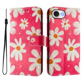 ART Peněženkový kryt pro Apple iPhone 16e PINK DAISY