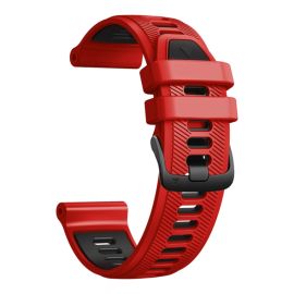SPORTY Vyměnitelný silikonový řemínek Garmin Forerunner 965 červený