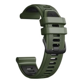 SPORTY Vyměnitelný silikonový řemínek Garmin Forerunner 965 zelený