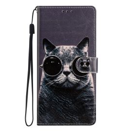 ART Peněženkový kryt pro Xiaomi Redmi Note 14 Pro+ 5G SUNGLASSES CAT