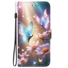 ART Peněženkový kryt pro Infinix Hot 50 5G BUTTERFLY FLOWER